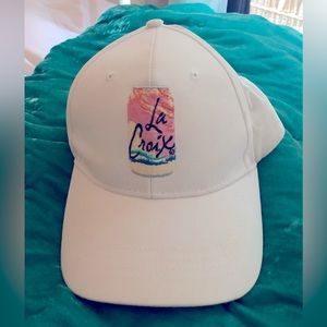 White LaCroix dad hat
